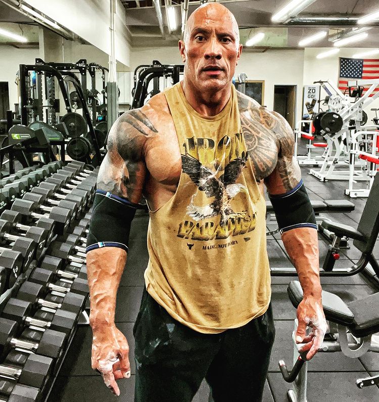 Dwayne Johnson muscles